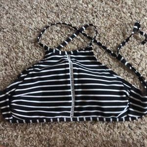 High neck bathing suit top